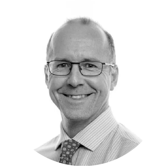 Andrew, one of our chemistry teachers, in the school laboratory